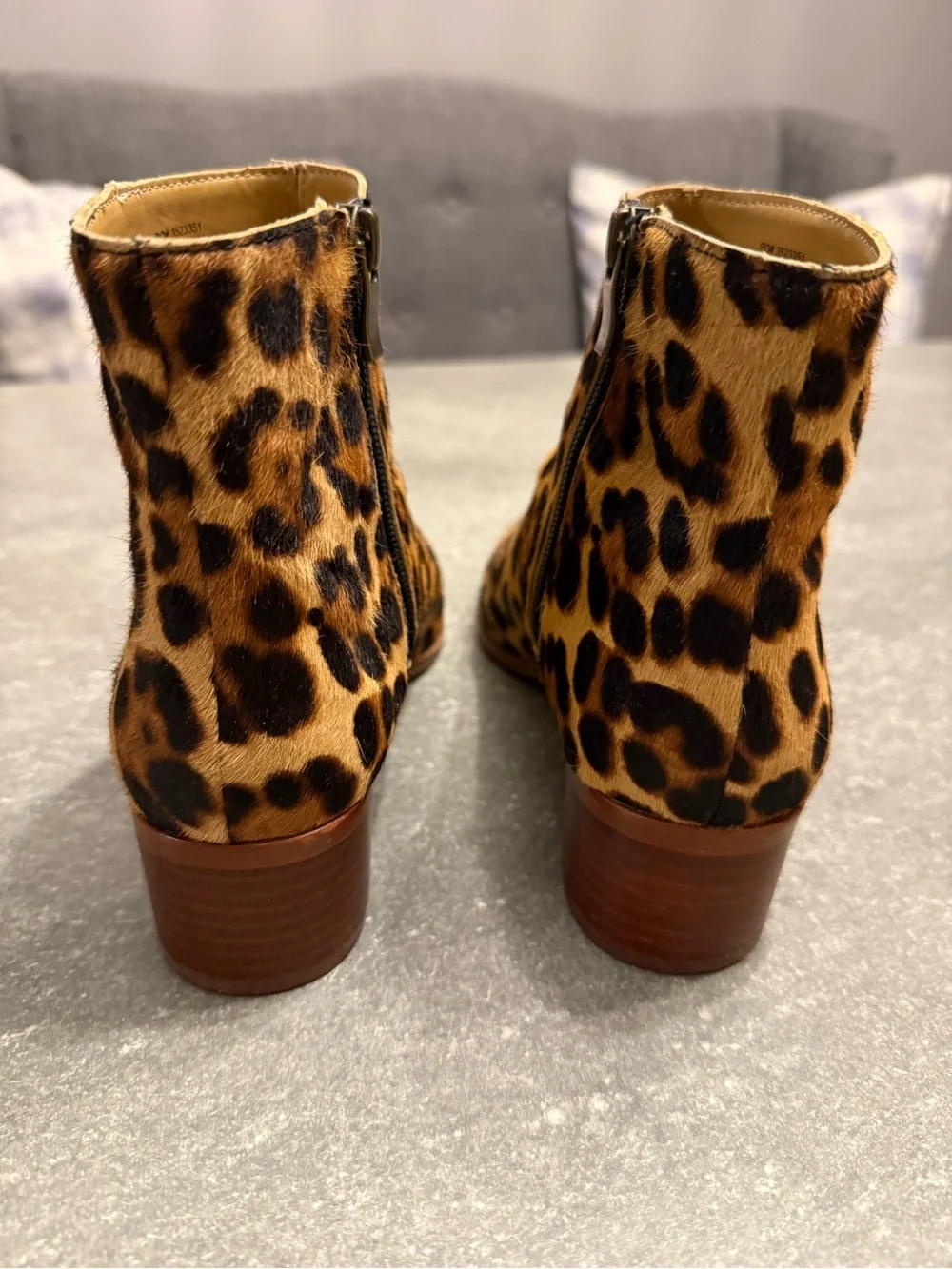 EUC J. Crew Women’s Leopard Calf Hair Boots Size 8